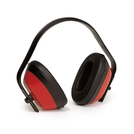 Casque anti-bruit COVERGUARD rouge avec arceau réglable, protection auditive SNR 29 dB pour milieux industriels et bruyants.