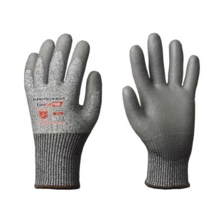 Gants Anti Coupures Gris Enduit PU EUROCUT P500 - EURO TECHNIQUE