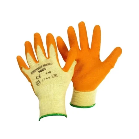Gants de Travail GRIP Latex Crêpé ref.3865 - EUROTECHNIQUE