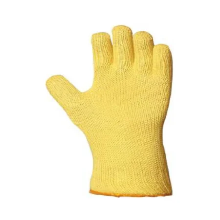 Gant de sécurité en Kevlar tricoté jaune avec manchette longue de 35 cm pour protection anti-chaleur et anti-coupure en milieu industriel en Algérie.