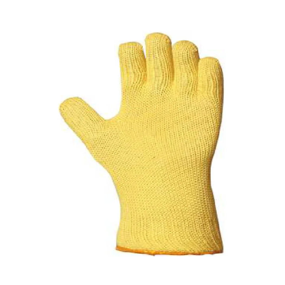 Gant de sécurité en Kevlar tricoté jaune avec manchette longue de 35 cm pour protection anti-chaleur et anti-coupure en milieu industriel en Algérie.