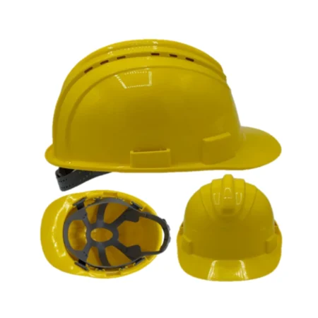 Casque de chantier jaune BELUGA EN397 HDPE