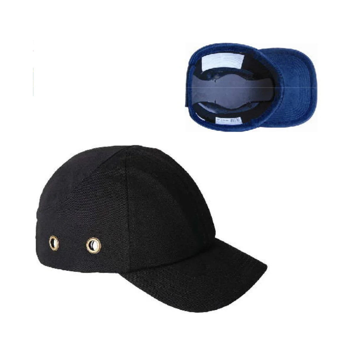 Intérieur de la casquette anti-heurt avec coque ABS, réglage Velcro et ventilation