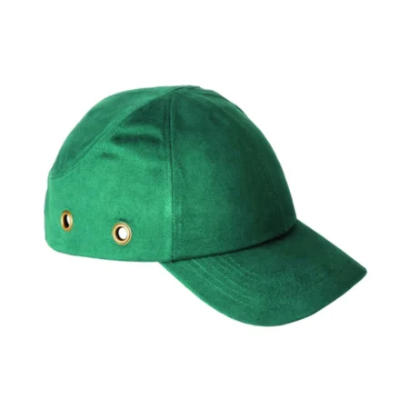 Casquette anti-heurt verte Coverguard référence 57302 avec coque ABS conforme EN812 pour maintenance, industrie et ateliers en Algérie.
