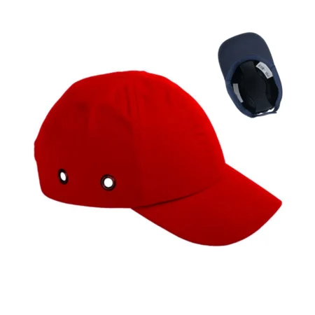 Casquette anti-heurt rouge EN812 avec coque intérieure ABS flexible pour maintenance, logistique et industrie en Algérie