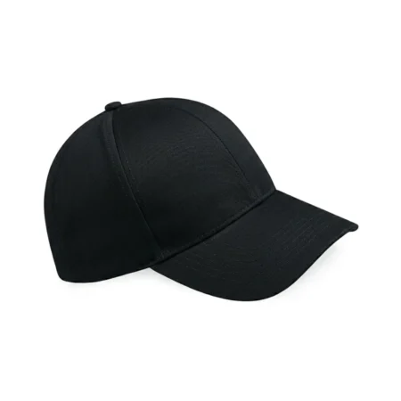 Casquette noire de travail réglable avec visière rigide