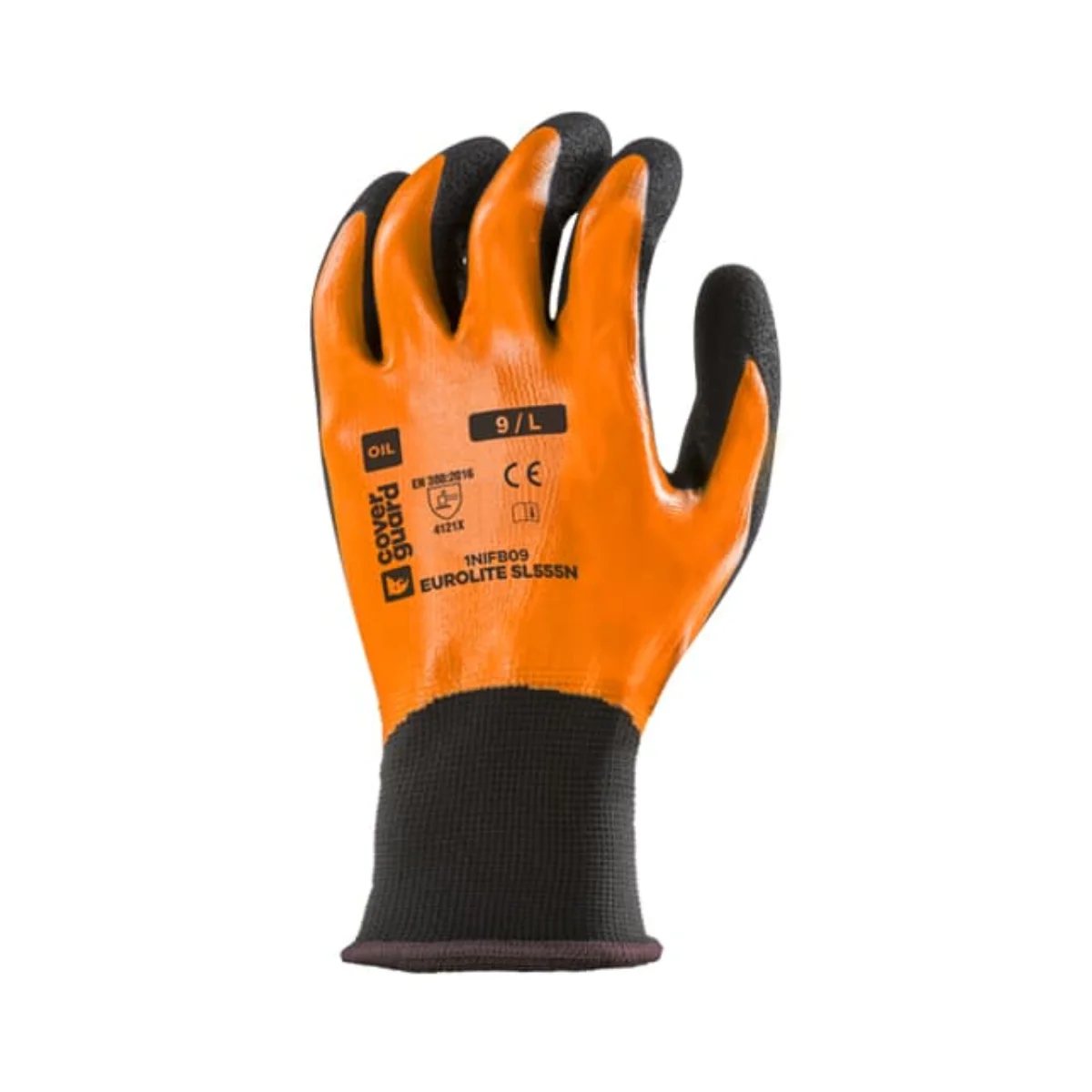 Dos orange enduit du gant EUROLITE SL555N Coverguard Réf. 1NIFB