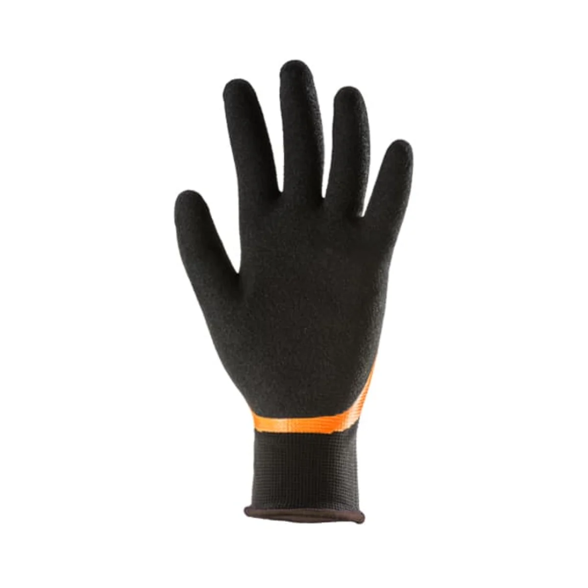 Paume nitrile noire grainée du gant EUROLITE SL555N pour grip sur pièces huileuses