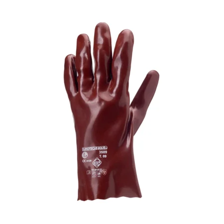 ants PVC 27 cm Super Actifresh® MO3510 rouges avec enduction totale en PVC, protection chimique EN374 et mécanique EN388, disponibles en Algérie chez Oran Protection.